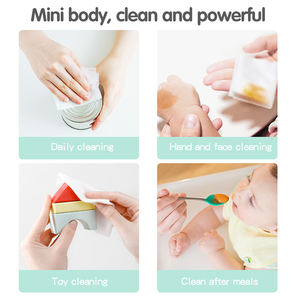 Lingettes nettoyantes pour bébés en vrac - Haute absorption 8x Verrouillage de l'<span class=keywords><strong>humidité</strong></span> Épaissies 2x Sans peluches Lingettes humides jetables pour bébés - Product Image 6