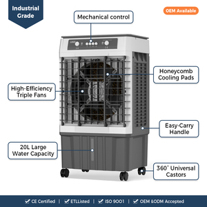 <span class=keywords><strong>Aire</strong></span> <span class=keywords><strong>Acondicionado</strong></span> Portátil de Interior con Tanque de Agua de 20L, Enfriador de <span class=keywords><strong>Aire</strong></span> Evaporativo, <span class=keywords><strong>Aire</strong></span> <span class=keywords><strong>Acondicionado</strong></span> de Pie para Hogar, Oficina y Tienda - Product Image 3
