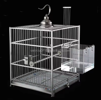 2024 vente chaude oiseau baignoire baignoire acrylique oiseau utiliser épaissi Transparent externe cintre cage à oiseaux