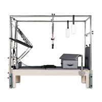 Máquina de Pilates Cadillac Reformer Profesional Portátil de Madera de Arce para Gimnasio en Casa y Bienestar Corporal