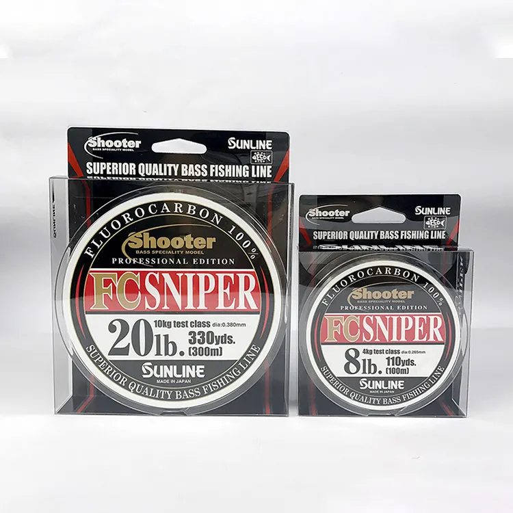 Dây Câu SUNLINE FC SNIPER 150M, Dây Câu Phủ Fluorocarbon Trong Suốt 100%