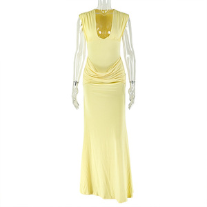 NUOVO ARRIVO Abito da Donna Senza Maniche in Due Colori Vestito Lungo Aderente Elegante per Feste Taglie S-L - Product Image 2
