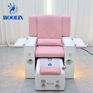 Sillón <span class=keywords><strong>de</strong></span> Manicura y Pedicura Eléctrico MOOLIN, Moderno y <span class=keywords><strong>de</strong></span> Lujo, con Función <span class=keywords><strong>de</strong></span> Masaje Automático, Cuero PU Resistente, para Dormitorio, Salón <span class=keywords><strong>de</strong></span> <span class=keywords><strong>Uñas</strong></span>, Profesional - Product Image 2