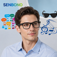 Lunettes Intelligentes de Traduction IA, Lunettes Audio à Commande Tactile pour les Voyages