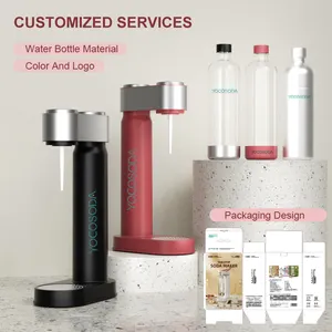 Custom Sparkling Carbonated Water Fizzy Bubble Drinks Soda Bottle Sustainable Soda Water Maker