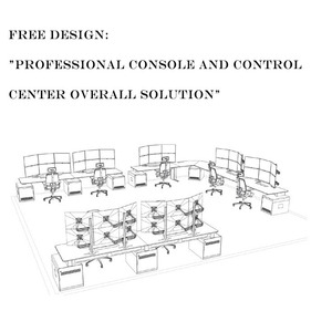 Kehua fuwei tùy chỉnh phòng điều khiển đồ nội thất trung tâm cuộc gọi Máy Trạm eoc đồ nội thất phòng an ninh thiết kế thông minh trung tâm điều khiển bàn - Product Image 4