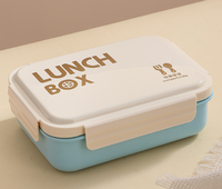 HYRI 2025 boîte populaire étanche en gros scellé couches de qualité alimentaire en plastique école boîte à lunch avec bouteille d'eau