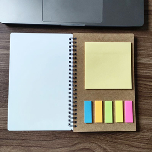 Qualisub New Arrival A5 PET Cover Spiral Coils Note Pad <strong>Notebook</strong> Sublimation <strong>Blank</strong> <strong>Notebook</strong> with Color Sticky Note Pad - Product Image 5