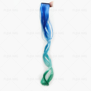 Fujia U-part Clip-in fibra ad alta temperatura parrucchino soffice naturale dall'aspetto lungo dritto di estensione per le donne - Product Image 5