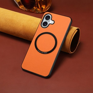 Funda <span class=keywords><strong>de</strong></span> Teléfono <span class=keywords><strong>de</strong></span> Cuero PU a Precio Económico para Apple iPhone 17, Funda con Anillo Magnético - Product Image 3