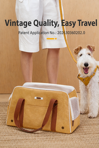 Wholesale Portable Soft Sided Collapsible Pet Carrier Bag Lightweight Breathable Dog <b>Cat</b> Travel <b>Backpack</b> Custom OEM - Product Image 2