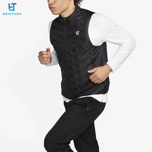 Chaleco de hombre con logotipo personalizado de alta calidad, chaleco acolchado ligero con doble cremallera, abrigo cálido de invierno, chalecos acolchados - Product Image 6