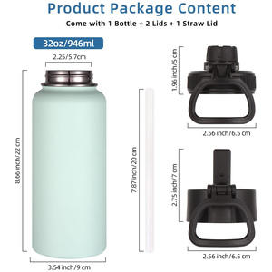 For BPA Free Sample Factory Wholesale Travel Sports Vacuum Insulate Stainless Steel <b>Custom</b> <b>Water</b> <b>Bottle</b> Hiking Hydration - Product Image 4