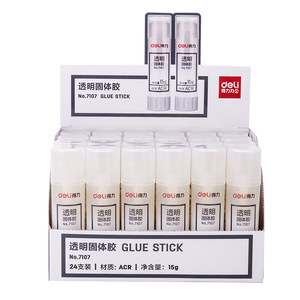 Deli Transparent Solid <b>Glue</b> Stick 15g Acr <b>Material</b> No.7107 For Students And Office Use - Product Image 1