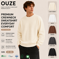 Sweat à capuche pour homme, 480 g/m², polaire ultra lourd, coupe ample, épaules tombantes, streetwear, couleur unie, vêtements unisexes