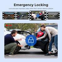 Caméra et enregistreur GPS de voiture 4K HD, écran IPS 3,69 pouces, double caméra, vision nocturne, contrôle WiFi via application, angle de 170 degrés, capacité maximale de 256 Go, caméra embarquée