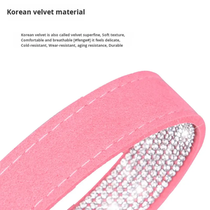 ग्लैमरस कार्टून गैंडे स्टडेड कुत्ते कॉलर्स पॉलिएस्टर नरम टिकाऊ वाटरप्रूफ पर्यावरण अनुकूल समायोज्य स्पार्कलिंग क्रिस्टल - Product Image 6