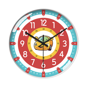 Teaching Wall <strong>Clock</strong>, Home, School, Classroom Educational Tools, Children's Learning Early Education Plastic Wall <strong>Clock</strong> - Product Image 2