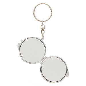 Custom DIY Blank Make-up <b>Mirror</b> Keychain Sublimation Print Pocket Personalized Dual Sided Stainless Steel <b>Foldable</b> Labeling - Product Image 4