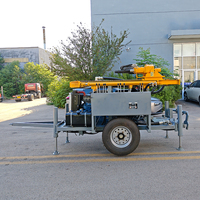 Foreuse hydraulique sur roues pour puits d'eau et mines, modèles Rig260m/360m/460m/560m