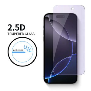 Protector de pantalla de vidrio templado ESD antiestático púrpura claro anti <span class=keywords><strong>azul</strong></span> para <span class=keywords><strong>iPhone</strong></span> 16 15 14 <span class=keywords><strong>13</strong></span> Pro Max - Product Image 6