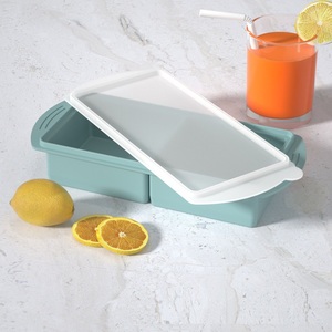 Nonstick Quick Release DIY Silicone Reusable Ice <b>Maker</b> Mold Trays Removable Lids Dishwasher Safe Freezer Cheap Homemade - Product Image 4