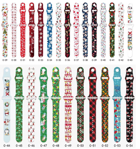 Paquete de 5 correas de reloj de aleación de lujo, impermeables y duraderas, con estampado navideño, de repuesto para la serie de relojes 8 <span class=keywords><strong>SE</strong></span> - Product Image 3