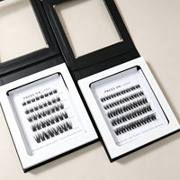 Extensions de cils à bande courbée à presser, style Manga, légères, pré-collées, taille personnalisée, marque privée, Royaume-Uni, France, Italie, Europe