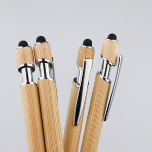 أقلام ترويجية صديقة للبيئة من جيم فولي الأكثر مبيعًا لعام 2025، قلم حبر جاف من الخيزران مع طباعة شعار مخصص - Product Image 2