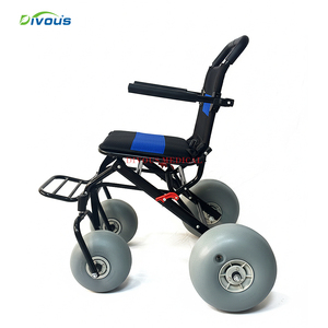 Sillas de ruedas para playa en oferta, ligeras, plegables, TerraWheels, silla de ruedas todoterreno para playa y uso en exteriores - Product Image 2
