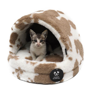 LS peppy friends – coussin réversible en fausse fourrure pour chat, classique, personnalisé, usine, vente en gros - Product Image 5