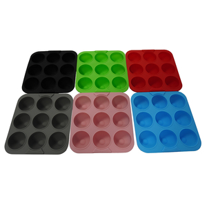 Moule à pain rond en silicone antiadhésif à 9 cavités pour <span class=keywords><strong>hamburger</strong></span>, moule à pain pour la cuisson de petits pains faits <span class=keywords><strong>maison</strong></span> - Product Image 6