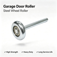 Rouleau anti-vibration pour porte de garage, roue en nylon à fonctionnement fluide pour les accessoires de rail de porte de garage domestique