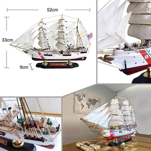 U.S. GUARDIA COSTIERA USCG aquila formazione alto modello di nave di trasporto marittimo decorazione della casa del regalo per il padre degli uomini grazie dando souvenir - Product Image 5