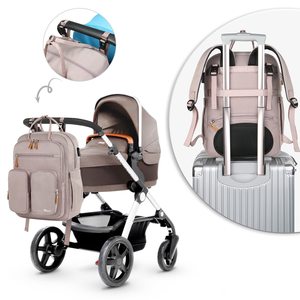 Échantillon Gratuit : Sacs à Couches Multi-usages pour Mères en Voyage – Ensemble Quatre Pièces, Sac à Langer Fourre-tout pour Bébé, Design Patchwork - Product Image 4