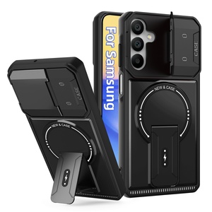 Custodia HAOYE Per OPPO A57s / OPPO A57 4G - Cover Rigida Con Retro In Tessuto Denim, Protezione 360° Antiurto, Grigio - 4
