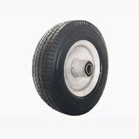 Roue en mousse PU et caoutchouc pleine de 8 pouces, haute qualité, pour poussette, chariot de camping extérieur, usage intensif