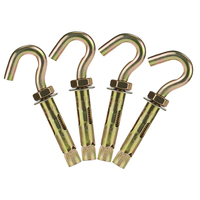 Crochet d'expansion en acier inoxydable 304 201 pour mur en béton, boulon d'ancrage à ressort fermé, fixation à manchon, vente en gros du fabricant à prix abordable
