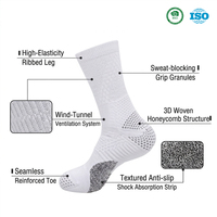 Chaussettes de basket-ball pour hommes Elite, logo personnalisé, classiques, professionnelles, respirantes, séchage rapide, coton peigné, polyester, antidérapantes, pour la salle de sport et le fitness