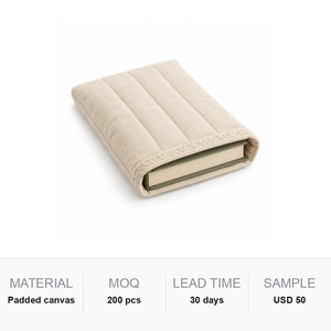 Funda Protectora para Libros de Lona Acolchada con Tela, Personalizable con Bordado y Logotipo a Color, Regalo Corporativo al por Mayor - Product Image 6