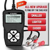 Probador de Baterías UDIAG con Pantalla LCD, Analizador de Motor CCA AGM, IEC/EN61010-1 para Detector de Baterías de Automóvil de 12V, Portátil, para Todos los Modelos de Automóviles