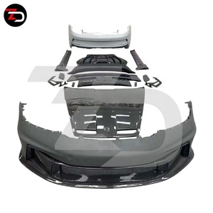 Vente flash Kit carrosserie en carbone sec <span class=keywords><strong>de</strong></span> style GT3 pour Carrera 911 992 avec pare-chocs avant, jupes latérales, lèvres, aileron, pare-chocs arrière, capot <span class=keywords><strong>de</strong></span> toit - Product Image 5