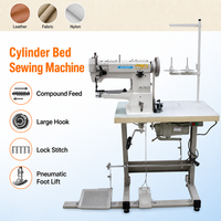 Machine à coudre industrielle 244 à cylindre, petit navetteur, aiguille simple, pour sacs, cuir et matériaux épais