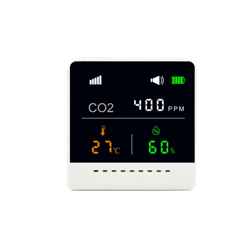 高品質CO2ガス検知器家庭用一酸化炭素湿度と温度室内空気品質モニター