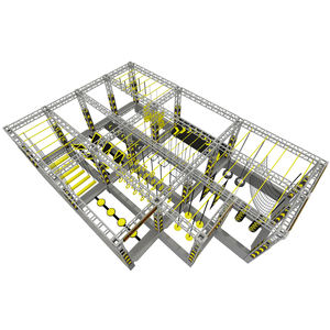 Parque trampolín interior equipo extrema trampolín Ninja Guerrero SkyZone proveedor - Product Image 6
