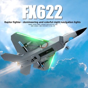 Avión de Control Remoto AiJH FX622, Modelo F22, Juguete de Avión de Espuma Pequeño con Luces, Avión de Combate RC - Product Image 4