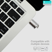 Memoria USB Metálica con Forma de Lata Personalizada con Logotipo, 64GB, Pendrive Portátil con Llavero, para Regalo Promocional Empresarial
