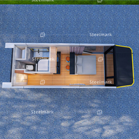 Préfabriqué modulaire minuscule préfabriqué bricolage plage Portable cabine Bungalow fabriqué Flatpack Casas Prefabricadas Container House