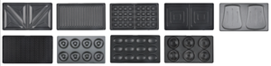 Anbolife Nouveau Grille-sandwich détachable 8-en-1, 2 tranches, 850W, avec <span class=keywords><strong>plaques</strong></span> interchangeables pour gaufres, donuts et grillades, appareil à petit-déjeuner - Product Image 2