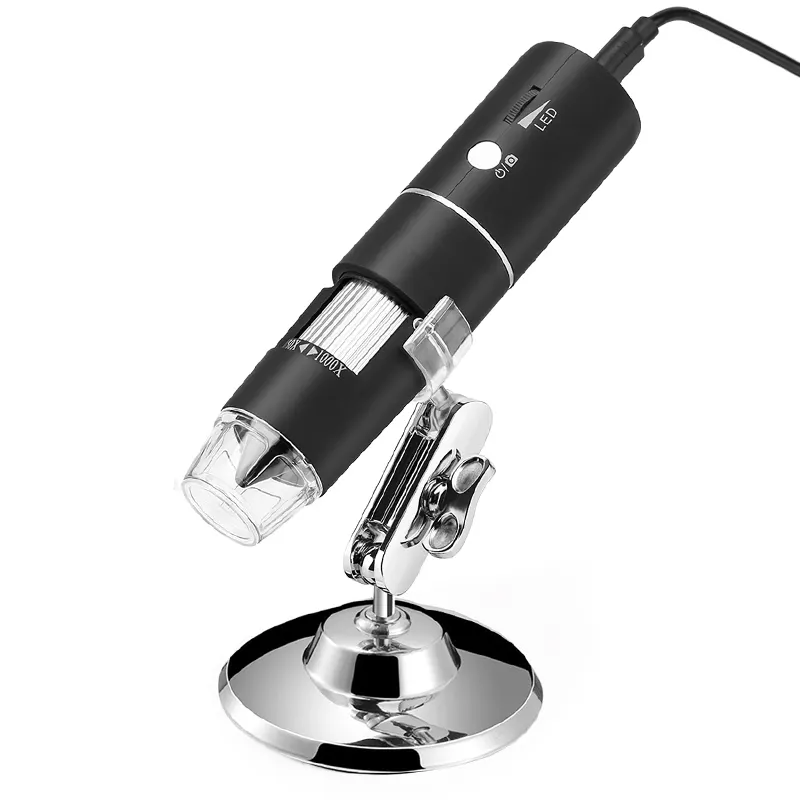 Новый портативный цифровой микроскоп F303 с 8 светодиодами и Wi-Fi, студенческие исследования по биологии, беспроводной цифровой увеличительный дерматоскоп 1000x HD